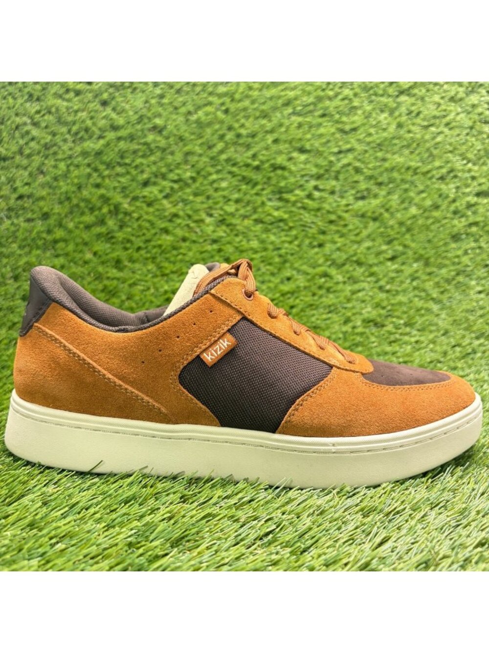 Kizik Oslo Mens Size 8 Caramel Cafe Athletic Running Hands Free Shoes Sneakers